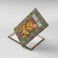 Sierra Leone Canvas Wall Art - Cute Lion Playing Djembe Drum and Tribal Pattern Design