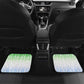 Sierra Leone Car Mats - Tribal Chimpanzee Design and Green Blue Gradient Pattern