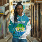 Sierra Leone Crest Hoodie with National Coat of Arms and Flag Colors