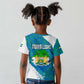 Sierra Leone Crest Kid T shirt with National Coat of Arms and Flag Colors