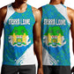 Sierra Leone Crest Men Tank Top with National Coat of Arms and Flag Colors