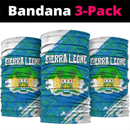 Sierra Leone Crest Neck Gaiter with National Coat of Arms and Flag Colors - African Pride