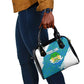 Sierra Leone Crest Shoulder Handbag with National Coat of Arms and Flag Colors