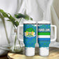 Sierra Leone Crest Tumbler With Handle with National Coat of Arms and Flag Colors