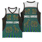 Sierra Leone Basketball Jersey - Tribal Animal Pattern Featuring Lion Elephant Giraffe and Monkey - African Pride