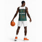 Sierra Leone Basketball Jersey - Tribal Animal Pattern Featuring Lion Elephant Giraffe and Monkey - African Pride