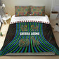 Sierra Leone Bedding Set - Tribal Animal Pattern Featuring Lion Elephant Giraffe and Monkey