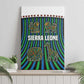 Sierra Leone Canvas Wall Art - Tribal Animal Pattern Featuring Lion Elephant Giraffe and Monkey