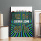 Sierra Leone Canvas Wall Art - Tribal Animal Pattern Featuring Lion Elephant Giraffe and Monkey
