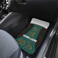 Sierra Leone Car Mats - Tribal Animal Pattern Featuring Lion Elephant Giraffe and Monkey