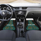 Sierra Leone Car Mats - Tribal Animal Pattern Featuring Lion Elephant Giraffe and Monkey
