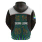 Sierra Leone Hoodie - Tribal Animal Pattern Featuring Lion Elephant Giraffe and Monkey