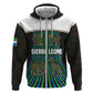 Sierra Leone Hoodie - Tribal Animal Pattern Featuring Lion Elephant Giraffe and Monkey