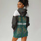 Sierra Leone Hoodie Dress - Tribal Animal Pattern Featuring Lion Elephant Giraffe and Monkey