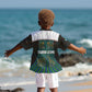 Sierra Leone Kid Hawaiian Shirt - Tribal Animal Pattern Featuring Lion Elephant Giraffe and Monkey