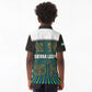 Sierra Leone Kid Polo Shirt - Tribal Animal Pattern Featuring Lion Elephant Giraffe and Monkey