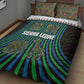 Sierra Leone Quilt Bed Set - Tribal Animal Pattern Featuring Lion Elephant Giraffe and Monkey