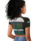 Sierra Leone Raglan Cropped T shirt - Tribal Animal Pattern Featuring Lion Elephant Giraffe and Monkey