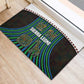 Sierra Leone Rubber Doormat - Tribal Animal Pattern Featuring Lion Elephant Giraffe and Monkey