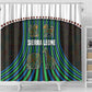 Sierra Leone Shower Curtain - Tribal Animal Pattern Featuring Lion Elephant Giraffe and Monkey