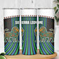 Sierra Leone Skinny Tumbler - Tribal Animal Pattern Featuring Lion Elephant Giraffe and Monkey
