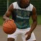 Sierra Leone Sleeveless Hoodie - Tribal Animal Pattern Featuring Lion Elephant Giraffe and Monkey - African Pride