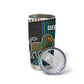 Sierra Leone Tumbler Cup - Tribal Animal Pattern Featuring Lion Elephant Giraffe and Monkey