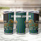 Sierra Leone Tumbler Cup - Tribal Animal Pattern Featuring Lion Elephant Giraffe and Monkey