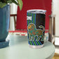 Sierra Leone Tumbler Cup - Tribal Animal Pattern Featuring Lion Elephant Giraffe and Monkey