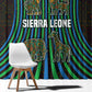 Sierra Leone Window Curtain - Tribal Animal Pattern Featuring Lion Elephant Giraffe and Monkey