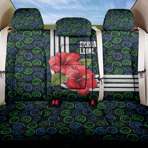 Sierra Leone Back Car Seat Cover Red Hibiscus Floral Design