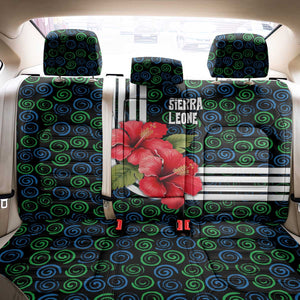 Sierra Leone Back Car Seat Cover Red Hibiscus Floral Design