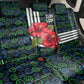 Sierra Leone Back Car Seat Cover Red Hibiscus Floral Design