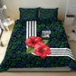 Sierra Leone Bedding Set Red Hibiscus Floral Design