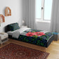 Sierra Leone Bedding Set Red Hibiscus Floral Design