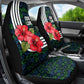 Sierra Leone Car Seat Cover Red Hibiscus Floral Design