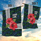 Sierra Leone Garden Flag Red Hibiscus Floral Design