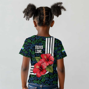 Sierra Leone Kid T shirt Red Hibiscus Floral Design