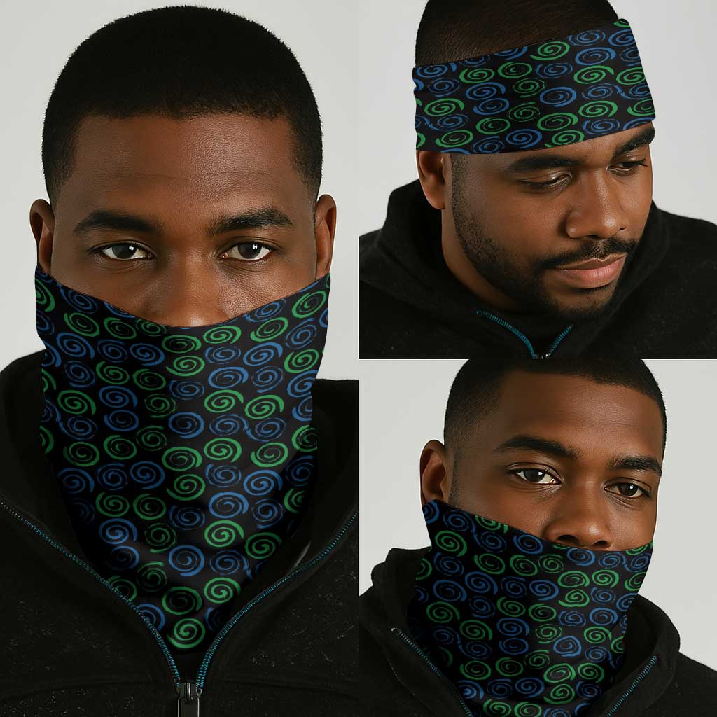 Sierra Leone Neck Gaiter Red Hibiscus Floral Design - African Pride