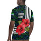 Sierra Leone Rugby Jersey Red Hibiscus Floral Design