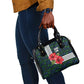Sierra Leone Shoulder Handbag Red Hibiscus Floral Design