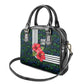 Sierra Leone Shoulder Handbag Red Hibiscus Floral Design