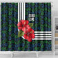 Sierra Leone Shower Curtain Red Hibiscus Floral Design