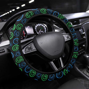 Sierra Leone Steering Wheel Cover Red Hibiscus Floral Design