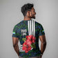 Sierra Leone T shirt Red Hibiscus Floral Design
