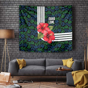 Sierra Leone Tapestry Red Hibiscus Floral Design