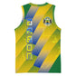 Gabon Flag Basketball Jersey - National Coat of Arms and Vertical Design - African Pride