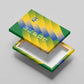 Gabon Flag Canvas Wall Art - National Coat of Arms and Vertical Design