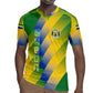 Gabon Flag Rugby Jersey - National Coat of Arms and Vertical Design