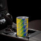 Gabon Flag Tumbler Cup - National Coat of Arms and Vertical Design
